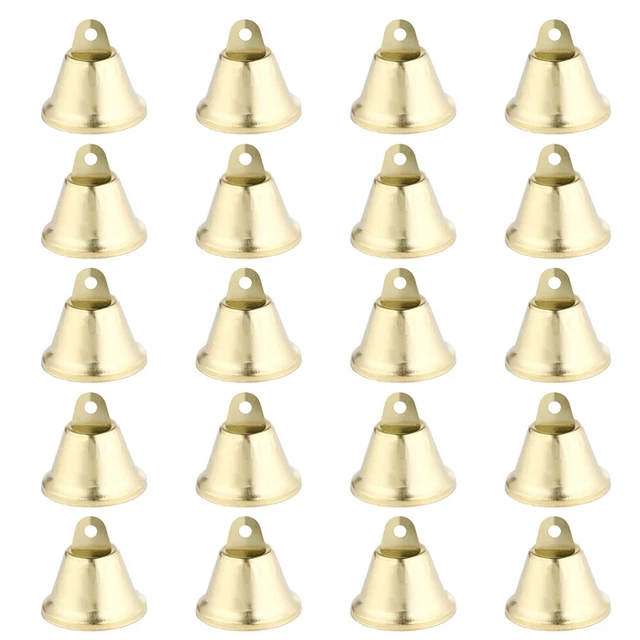 40 piezas Campanas de Navidad Jingle Campanas Metal Pequeñas Decoración Accesorio de Campana Hecho a Mano