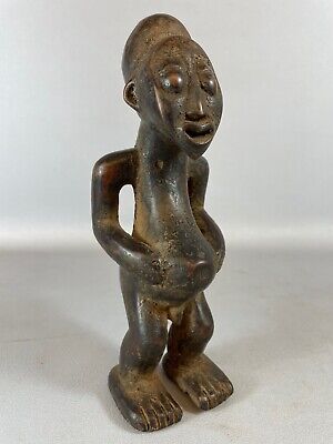 220606 - ANTIQUE Tribal used African Songye statue - Congo.