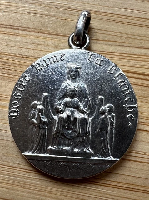 Ancienne Médaille Religieuse Argent, Notre-Dame De Verdelais (Gironde) – Vierge Marie