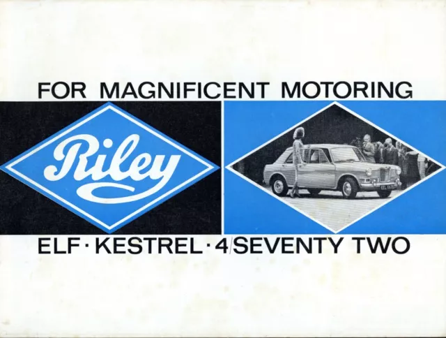 Riley Elf Kestrel 4/Seventy Two 4/72 Prospekt 1966 9/66 GB brochure prospectus