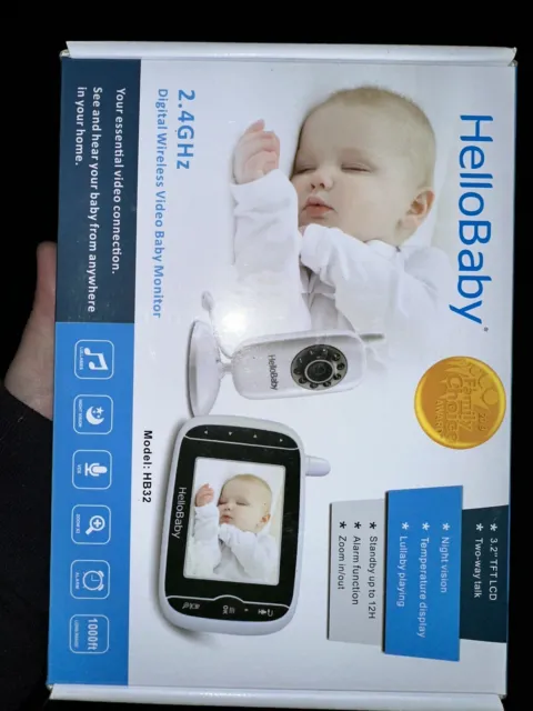 HelloBaby HB32 Digital Wireless Video Baby Monitor With Night