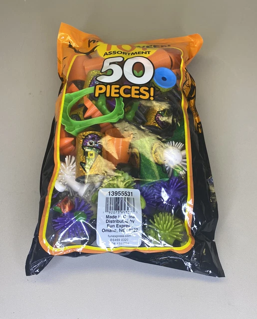Halloween Toy Assortment 50 pcs Bag New Sealed Party Favors