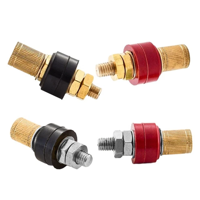 2PCS All Copper Red Brass Terminals for Welding Machines and Voltage Regulators