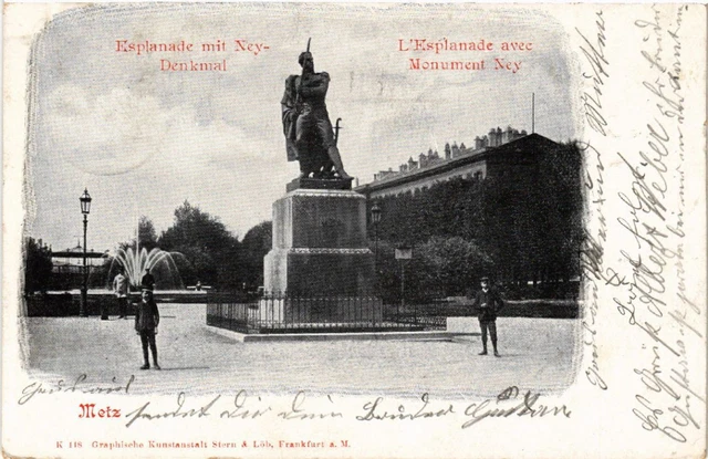 CPA AK METZ Esplanade with Ney Monument L'Esplanade with Monument Ney (455234)
