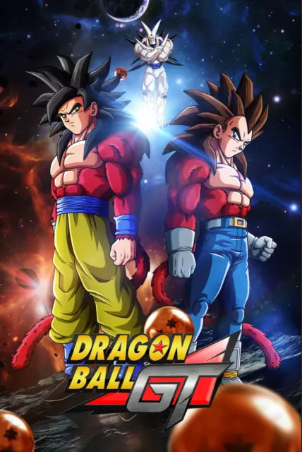 Dragon Ball GT/Z/Super Gogeta Fusion SSJ4/Blue/Vegito Poster 18inx12in