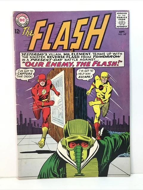 The Flash #147 2nd appearance Reverse Flash/Professor Zoom 1964 DC Comics VG/FN