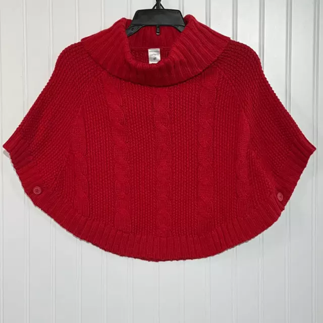 Carter’s Red Toddler Cable Knit Poncho Size 4T