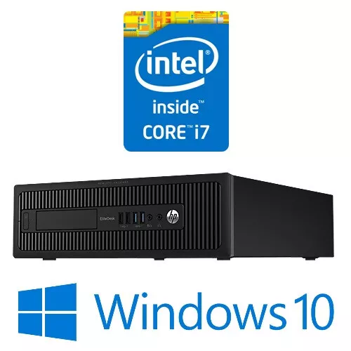 HP EliteDesk 800 G1 SFF Desktop Intel Core i7 4770 16G 500G SATA Win 10 Pro