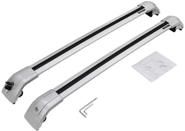 Barre Portatutto In Alluminio Per GWM HAVAL H6 2022-2024 | Set Da 2 Con Serratura, Argento, Carico 68 Kg - 2