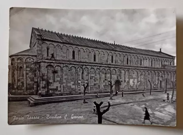 8390 Cartolina Porto Torres - Basilica San Gavino 1955 Viaggiata