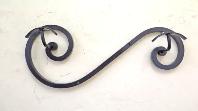 Coat Hangers Wrought Iron Wall Forged Hand 2 Hooks Vintage CH34