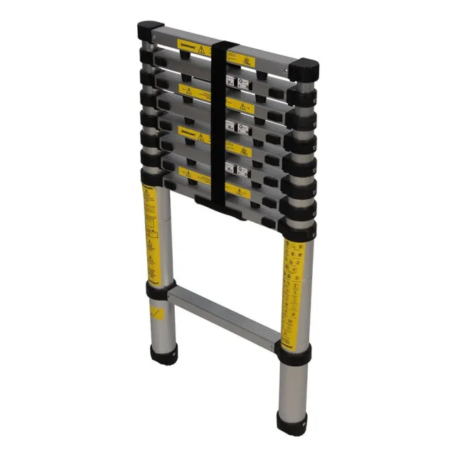 Silverline - Telescopic Ladder - 2.6m 9-Tread