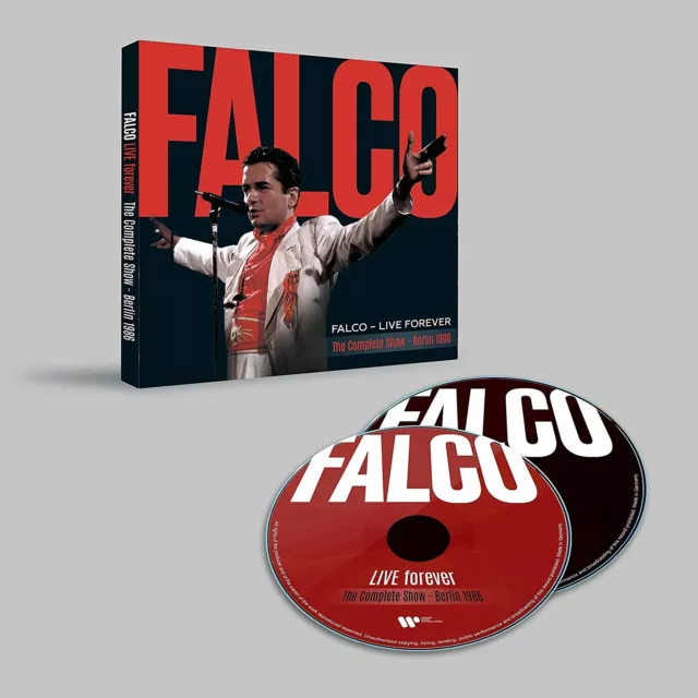 FALCO   Live Forever: The Complete Show (Berlin 1986) 2 CD  NEU & OVP 09.06.2023