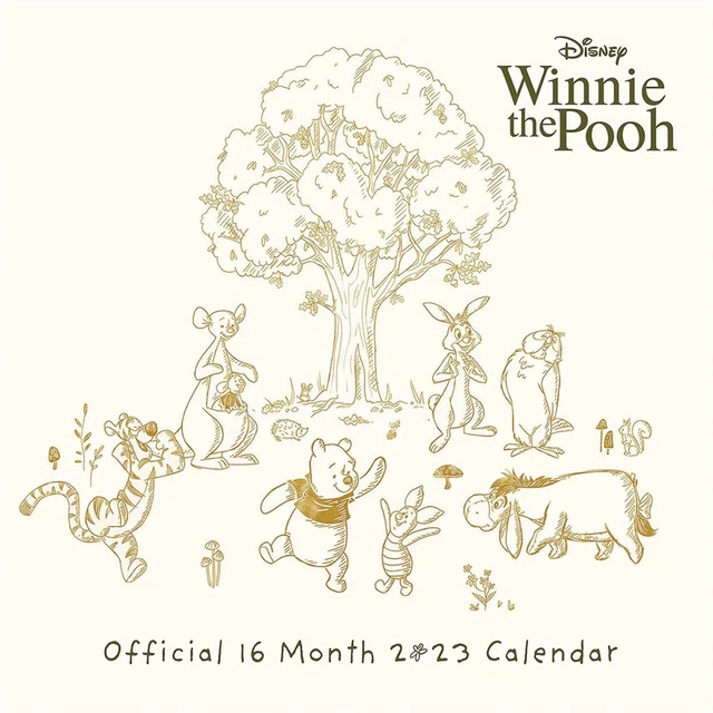 DISNEY, WINNIE THE Pooh Official Calendar 2023 Entertainment Month