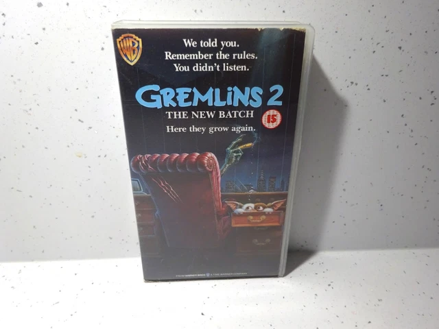 Gremlins 2 The New Batch Vhs Original Warner Home Video Retro Video Tape TESTED