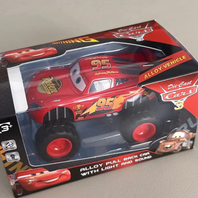 DISNEY PIXAR CARS Lightning McQueen & Cruz Ramirez Pull-Back Car with ...