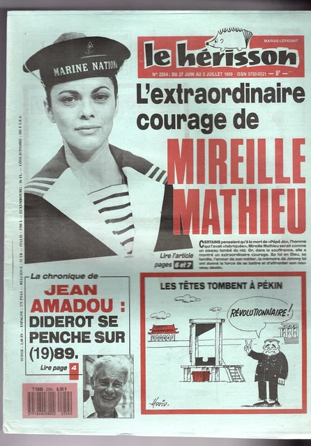 💥MIREILLE MATHIEU-BORNICHE-(ARTICLE JEAN Claude Pascal) LE HERISSON de ...