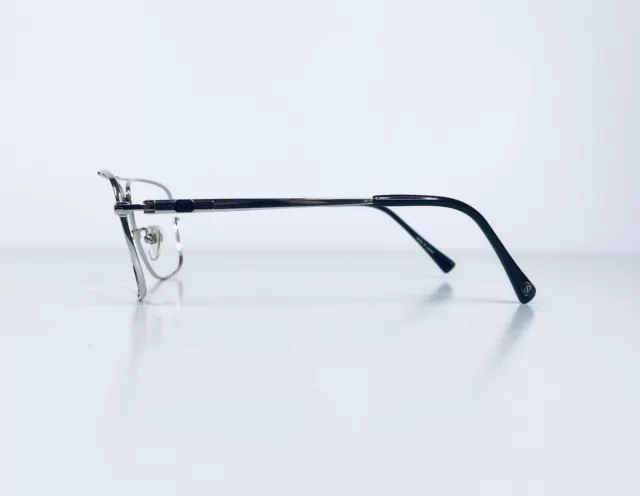 ST Dupont Lightweight Silver Titanium Aviator Glasses Japan 62 14 144 3