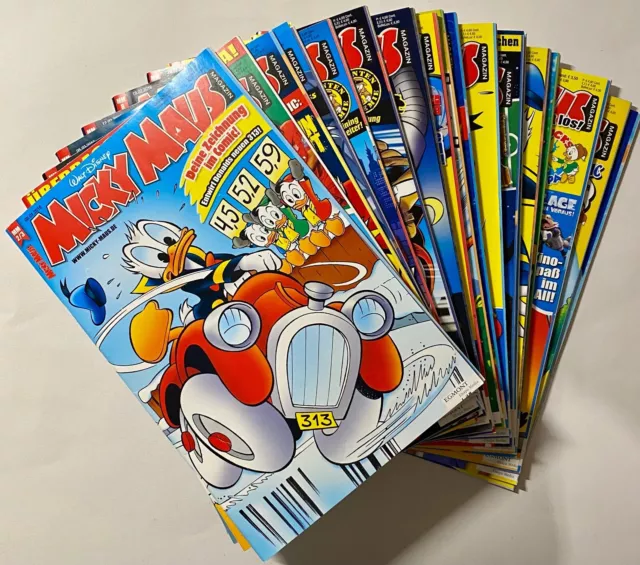 18x Micky Maus Comics Jahrgang 2016, Heft Nr. 2-33, ehapa - Konvolut/Sammlung ★