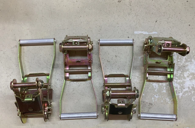 4 Pack 2" Ratchet Buckle for Tie-Down Straps Flatbed Truck Tow Truck Trailer