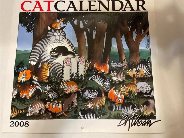 B Kliban CAT Calendar 2008 13" x 12" Frameable Picture Print Excellent Condition B Kliban CAT Calendar 2008 13" x 12" Frameable Picture Print Excellent Condition