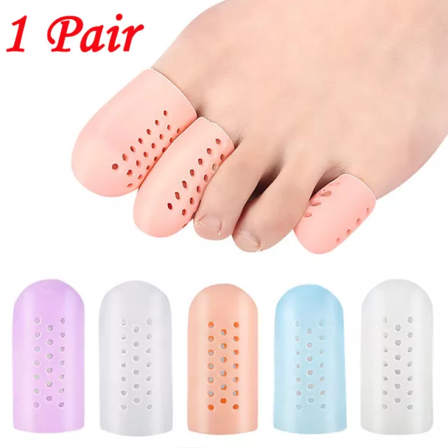 Paire De Protecteurs De Gel De Silicone Pour Gros Orteils Ongle Incarné R