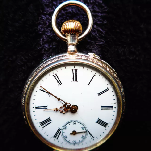 Piuttosto Uomo Orologio Tascabile, Silber-0, 800, Zylinderhemmung, Buon