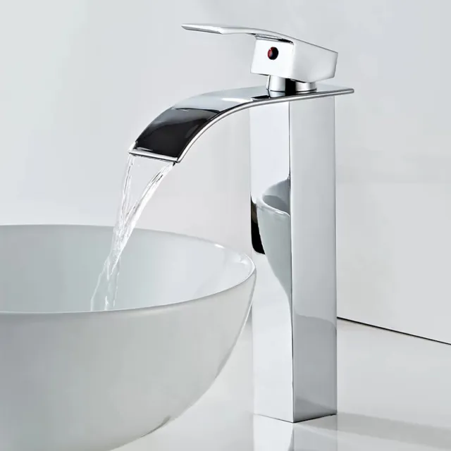 Waschtischarmatur Wasserfall Wasserhahn Badarmatur Waschbecken Mischbatterie DHL 3