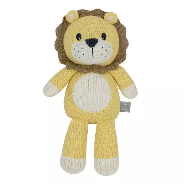 Living Textiles Whimsical Knitted Toy Leo the Lion