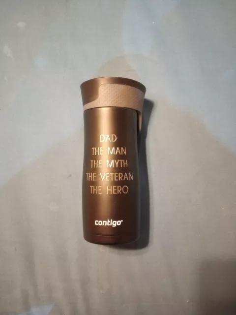 Contigo Autoseal West Loop Mug 16oz Black Stainless Insulated W/Cool Engraving