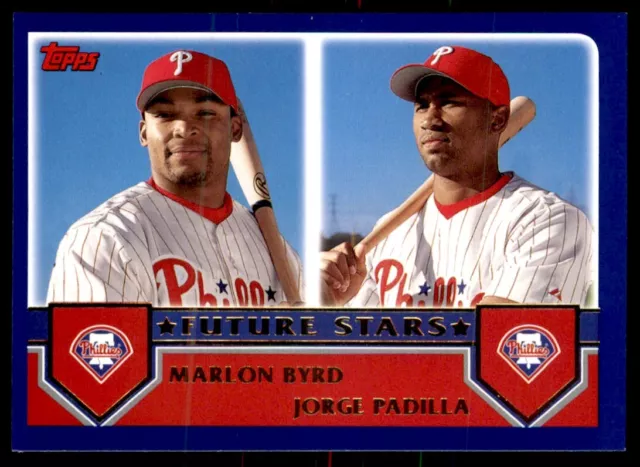 2003 Topps Marlon Byrd/Jorge Padilla Philadelphia Phillies #322
