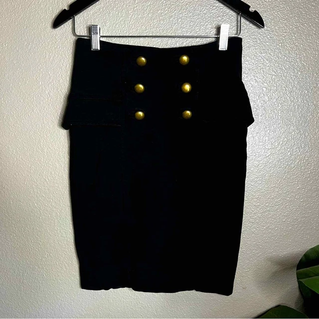 Diane Von Furstenburg Black Pencil Skirt 4