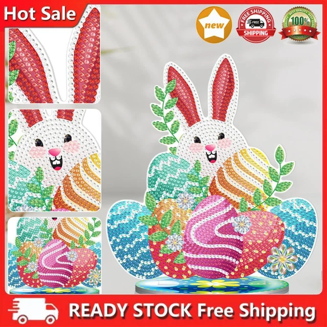 ProsperveilUK DIY 5D Diamond Painting Easter Rabbit Decoration Rhinestone Diamond Male