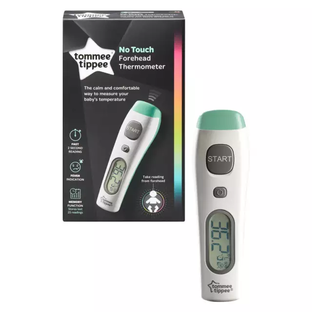 Tommee Tippee Babycare berührungsloses Stirnthermometer Baby Kind Sicherheit Neu