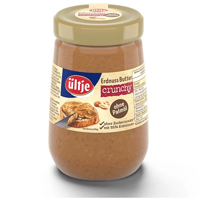 Ültje ", Arachidi Butter Crunchy Con Arachidi Pezzettini Senza Olio Palma