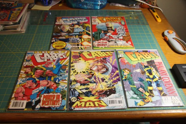 Cable comic Lot, #1, #2, #2 alt, #16 Foil, #31 Phalanx Covenant X-Force