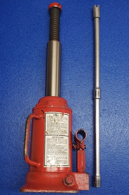 Made In The Usa U.s. Jack Co. Part#  D-51125 12 Ton Bottle Jack Us Army Surplus