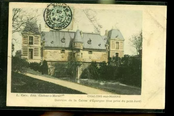 CHALONS SUR MARNE                ( la carte n est pas jaunie )