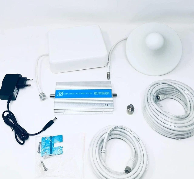 Kit Amplificatore Ripetitore Segnale Gsm Umts 3G Antenna Tim Wind Vodafone Tre