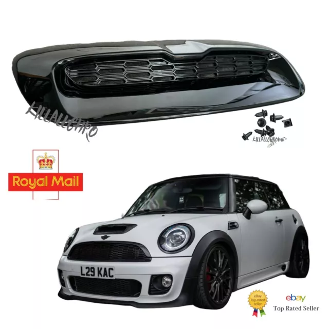 MINI Cooper S JCW R56 Hatch Gloss Black Bonnet Scoop Air Vent Intake R55 R57 R58