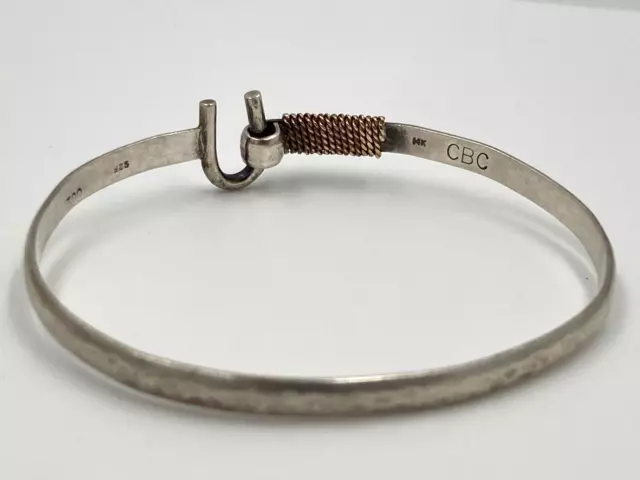 4MM CARIBBEAN CBC St Croix Style Sterling SIlver 14K Rope Hook Bangle  Bracelet $80.99 - PicClick
