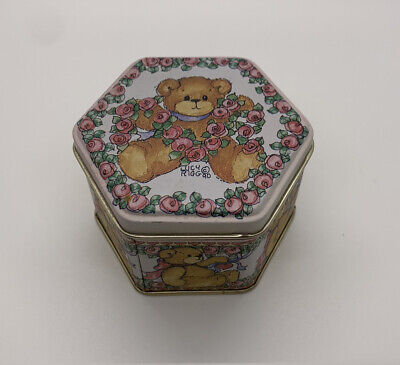Enesco Vintage Lucy and Me Lucy Rigg 1990 Bear miniature tin container box