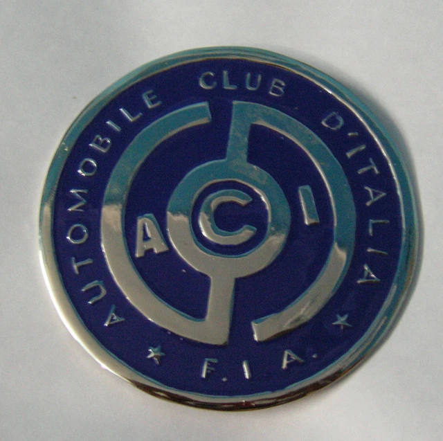 Plaque Auto Badge RACI (Reale Automobile Club D'Italia) - Émblème Vintage - Neuf