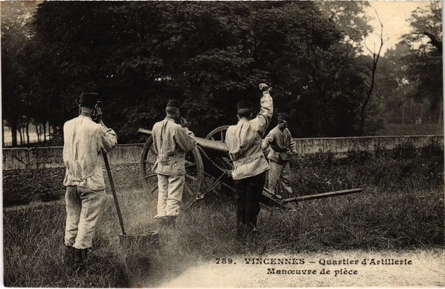 CPA AK Vincennes Quartier d'artillerie, Manoeuvre des Pieces FRANCE (1283273)