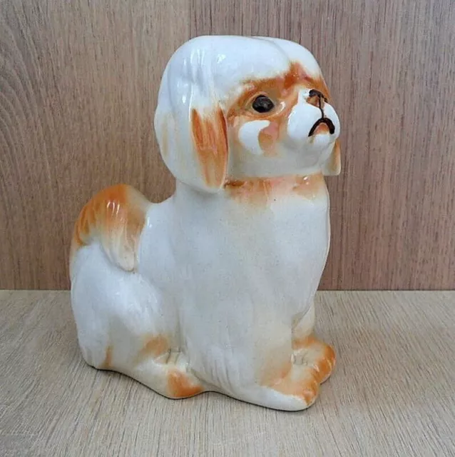 Perro pequinés URSS figura de porcelana soviética rusa LFZ Lomonosov...