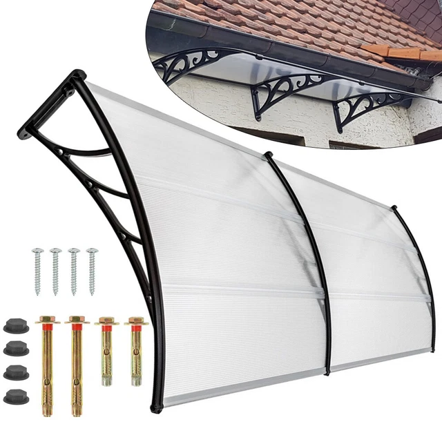 200 cm tettoia porta d'ingresso tettoia a cassone copertura tettoia per porta d'ingresso tetto per porta resistente alle intemperie