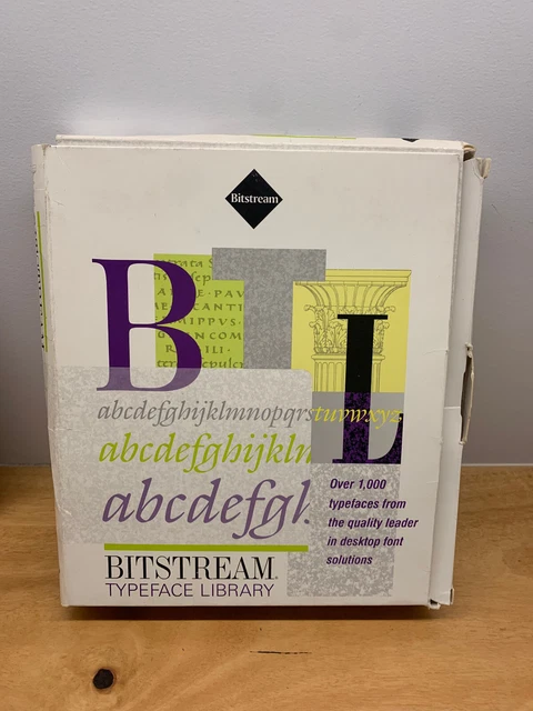 BITSTREAM TYPEFACE LIBRARY for Apple Mac 1000 Typefaces $65.00 ...