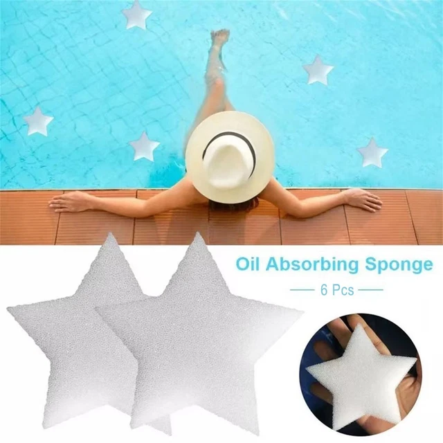 Removedor de aceite de esponja masaje removedor piscinas absorbedor 6 piezas