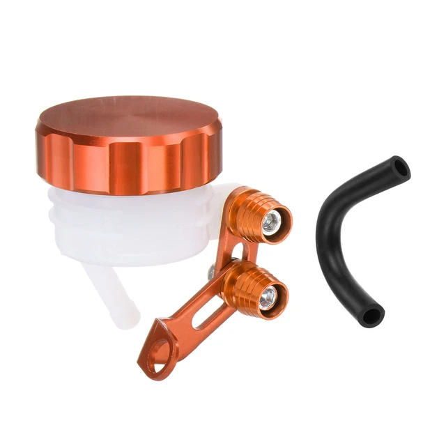 2 pz tazza olio freno alluminio, serbatoio liquido freni ABS, arancione
