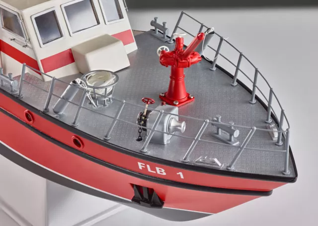 Fire Fighting Boat FLB-1 with Fittings Kit - 1:25 Scale Krick Robbe RC Model Kit 3